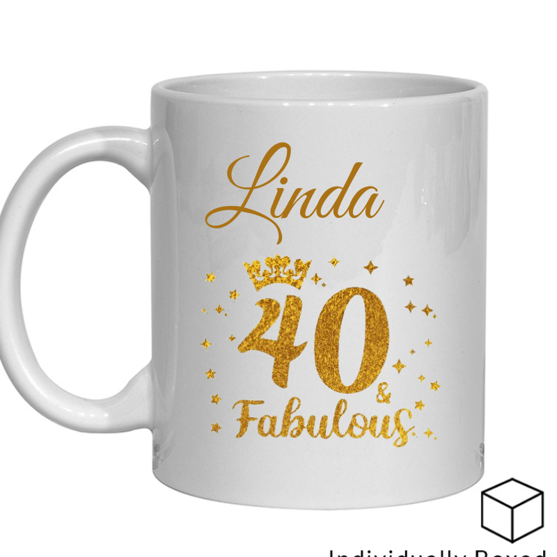 40th Birthday Day Mug Sublimation Coaster Sublimation /perfect for a gift