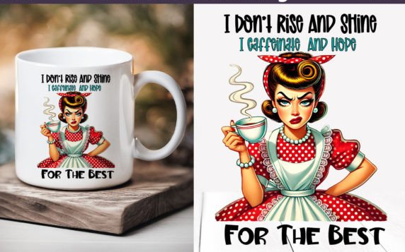Sarcastic Coffee Mug β Retro Housewife Vibes, Maximum Sass