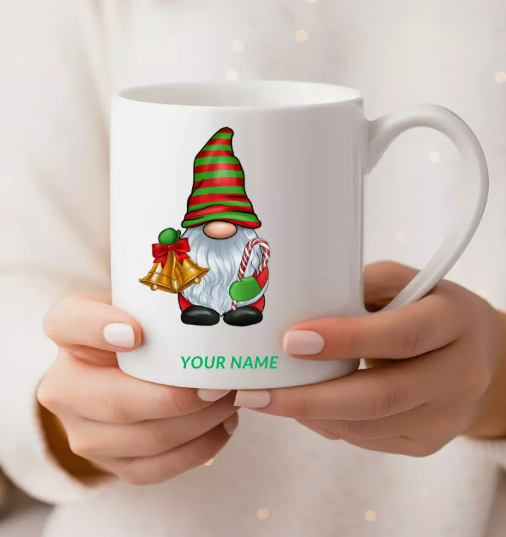 PERSONALISED CHRISTMAS Mug, Secret Santa Gift, Personalised Mug, Name Mug Gift pattern10