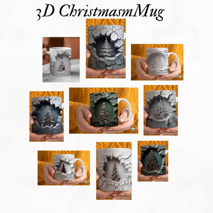 3D Christmas Mug Sublimation, Secret Santa ,christmas Gift