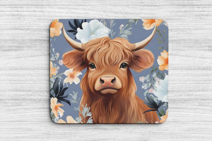 Cute Highland Cow Mouse Pad 17 Pattern Office Gift