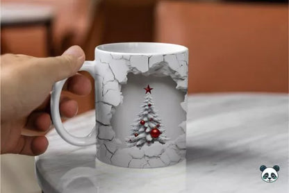 3D Christmas Mug Sublimation, Secret Santa ,christmas Gift