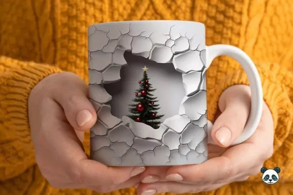 3D Christmas Mug Sublimation, Secret Santa ,christmas Gift