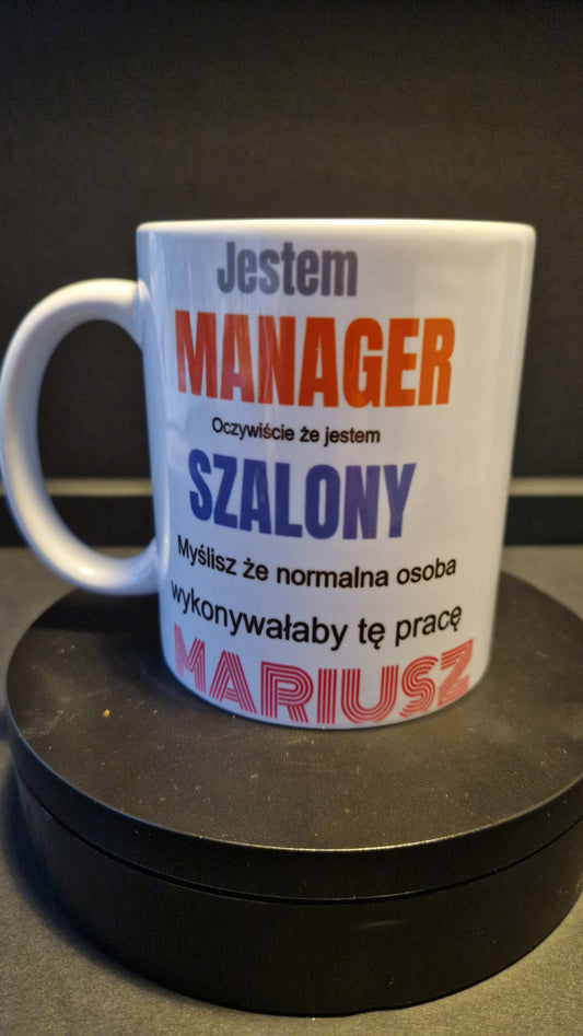 Szalony manager - prezent w pracy