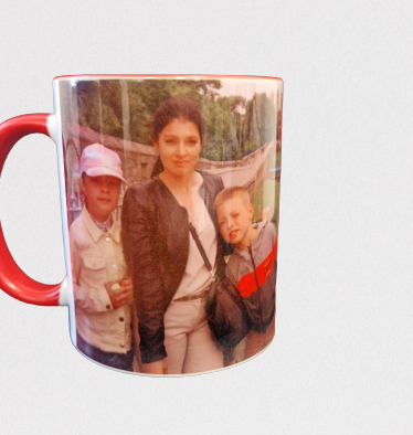 Personalized Colour  Mug red- your picture or txt