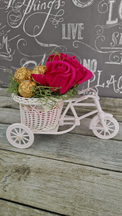 Sweet Ferrero Rocher surprise bike perfect for any occasion white