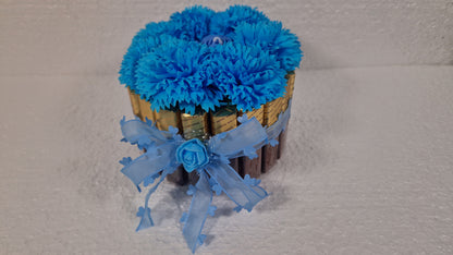 Chocolate  Gift cloves blue  - NERCI sweets ,soaps cloves and candle size 15cm