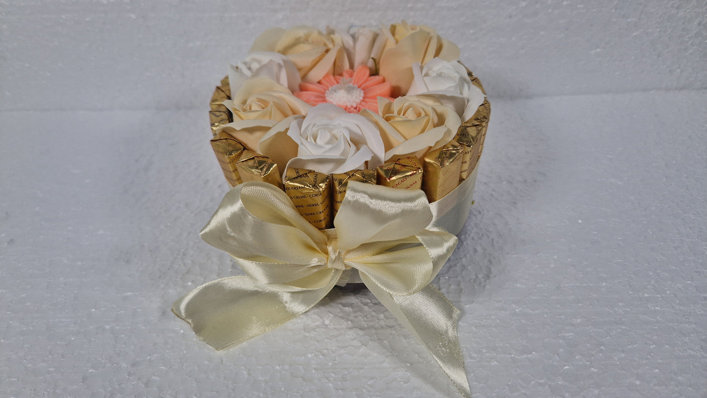 Chocolate  Gift cream  - NERCI sweets ,soaps rouses and candle  size 15cm