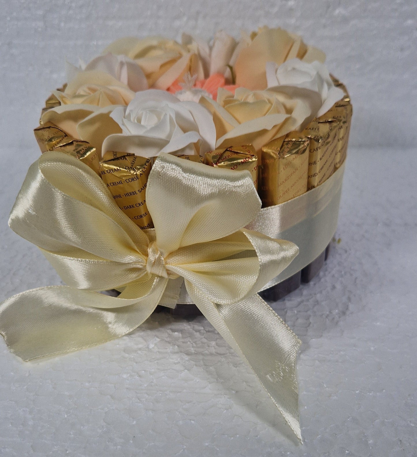 Chocolate  Gift cream  - NERCI sweets ,soaps rouses and candle  size 15cm