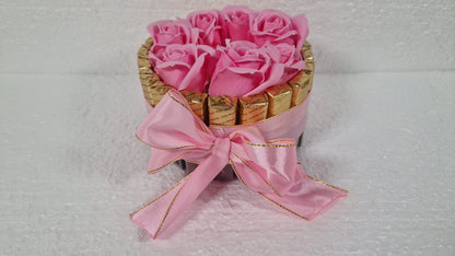 Chocolate  Gift cloves pink  - NERCI sweets ,soaps cloves and candle size 15cm