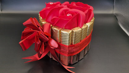 Luxury Chocolate awith Soap Flower Cake /HEART/sweet gifts