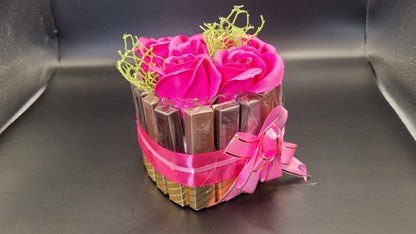 Luxury Chocolate awith Soap Flower Cake /HEART/sweet gifts