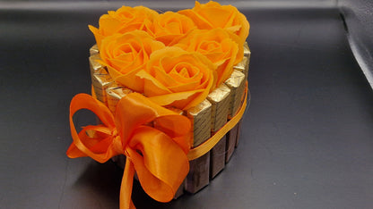 Luxury Chocolate awith Soap Flower Cake /HEART/sweet gifts