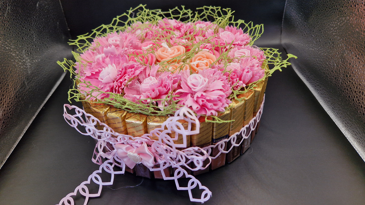 Luxury Chocolate awith Soap Flower Cake /sweet gifts