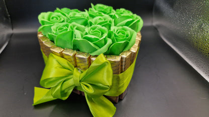 Luxury Chocolate awith Soap Flower Cake /HEART/sweet gifts