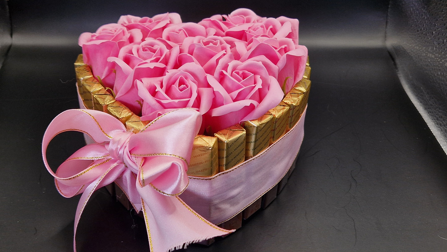 Luxury Chocolate awith Soap Flower Cake /HEART/sweet gifts