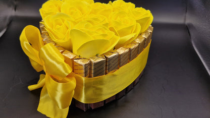 Luxury Chocolate awith Soap Flower Cake /HEART/sweet gifts