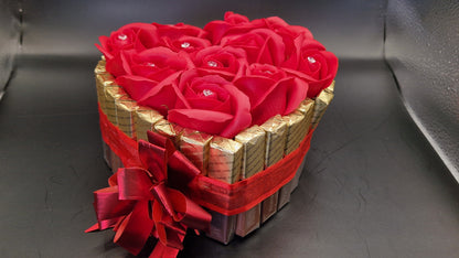 Luxury Chocolate awith Soap Flower Cake /HEART/sweet gifts