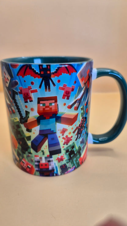 Minecraft-Themed Mugs – 20 Full-Color Designs!  11 oz sublimation mugs