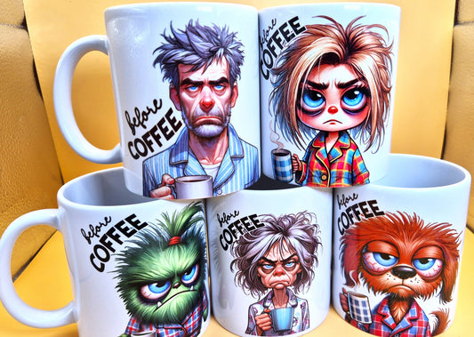 Sarcastic Coffee Mug – Funny Sublimation Wrap | Customizable with Name