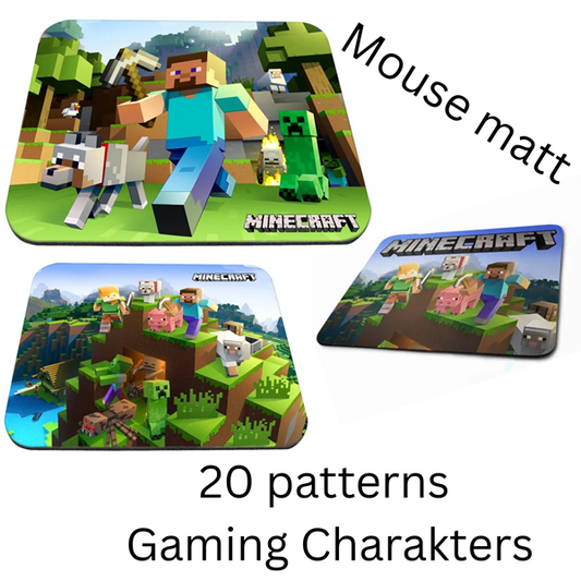 20  Game Minecraft Characters mouse Pads, muse mat  – Straight & Taper Designs