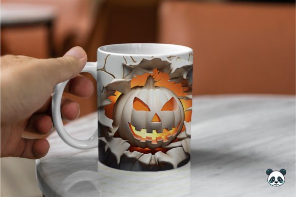 Halloween Sublimation Mug 3d