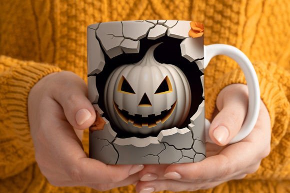 Halloween Sublimation Mug 3d