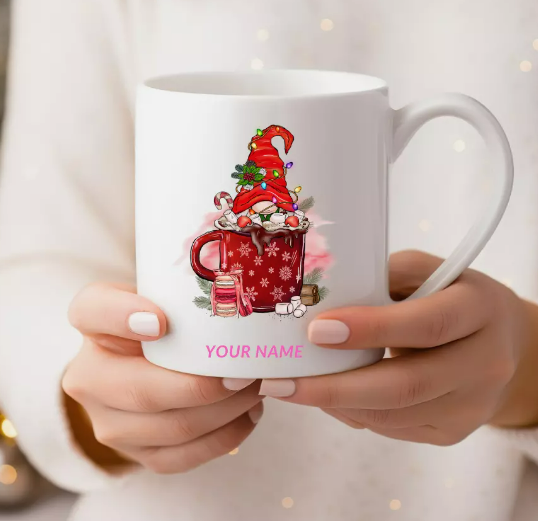 PERSONALISED CHRISTMAS Mug, Secret Santa Gift, Personalised Mug, Name Mug Gift pattern7