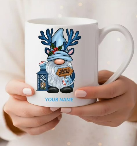 PERSONALISED CHRISTMAS Mug, Secret Santa Gift, Personalised Mug, Name Mug Gift pattern9