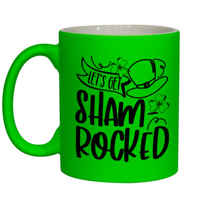 Personalized NEON FLUORESCENT Mug GREEN - your txt or plain mug