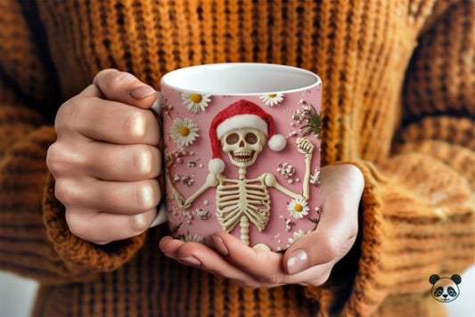 Christmas Skeleton 3D Mug SUBLIMATION christmas gift