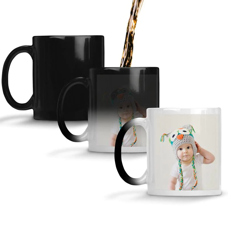 Personalized Mug with your picture MAGIC BLACK MUG