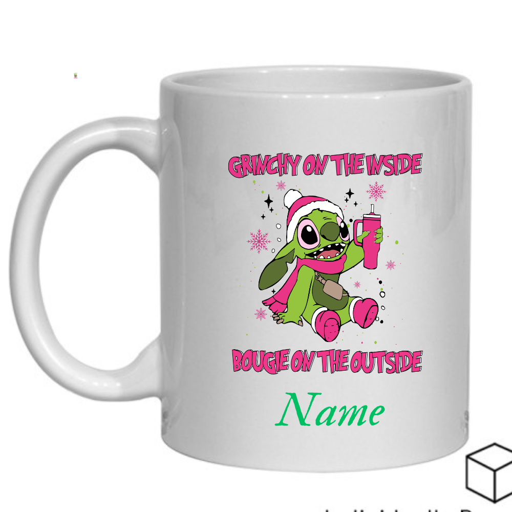 Personalised Magical Stitch Secret Santa Gift, Personalised Mug, Name Mug Gift