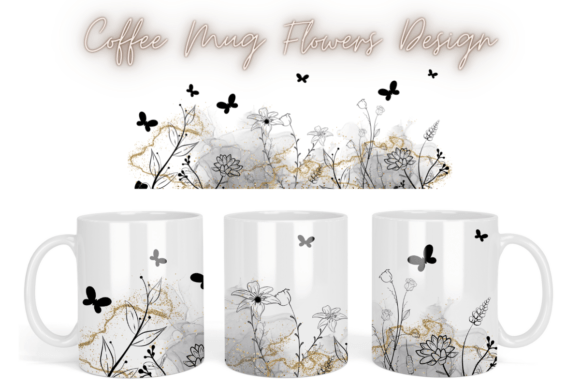 Watercolor Butterfly Mug Sublimation