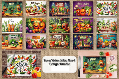 Funny Kitchen Cutting/chopping Board - 15 funny design two sizes A4 and A3 size