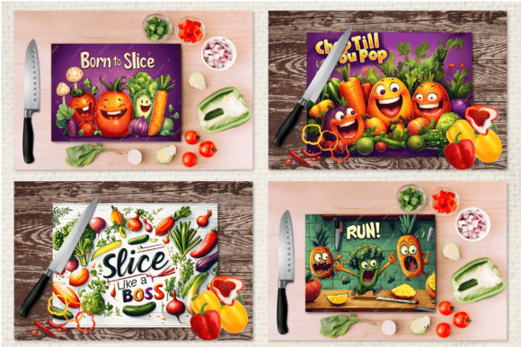 Funny Kitchen Cutting/chopping Board - 15 funny design two sizes A4 and A3 size