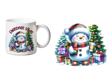 CHRISTMAS Funny Snowman Mug Sublimation Xmas Mug Gift