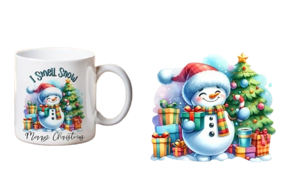 CHRISTMAS Funny Snowman Mug Sublimation Xmas Mug Gift