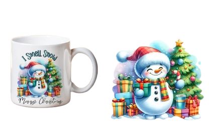 CHRISTMAS Funny Snowman Mug Sublimation Xmas Mug Gift