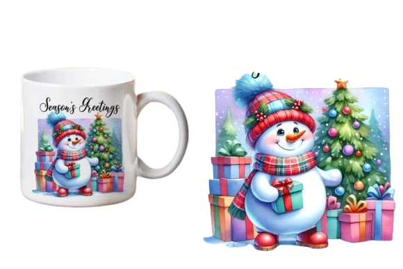 CHRISTMAS Funny Snowman Mug Sublimation Xmas Mug Gift