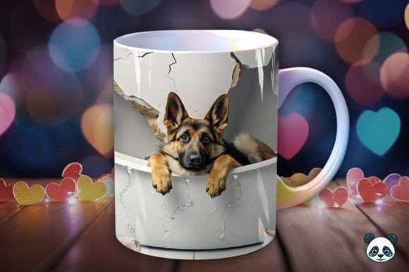 Dogs Bathing 3D Mug Novelty Gift Xmas Idea for pet lovers him or her