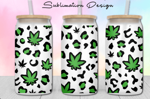 13oz Frosted Glass Tumbler - Kids and Summer Holliday design gifts 12 patterns