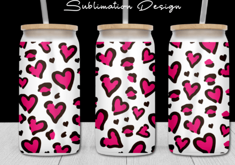 13oz Frosted Glass Tumbler - Kids and Summer Holliday design gifts 12 patterns