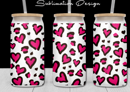 13oz Frosted Glass Tumbler - Kids and Summer Holliday design gifts 12 patterns