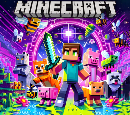 🟩 Minecraft Mug & Mouse Pad Set – Unleash Your Inner Crafter! 🟩