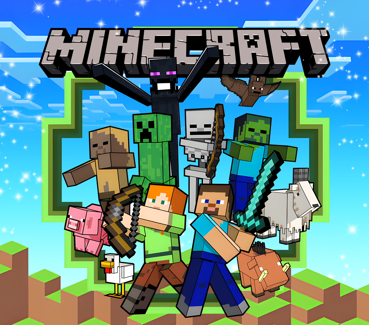 🟩 Minecraft Mug & Mouse Pad Set – Unleash Your Inner Crafter! 🟩