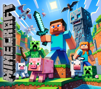 🟩 Minecraft Mug & Mouse Pad Set – Unleash Your Inner Crafter! 🟩