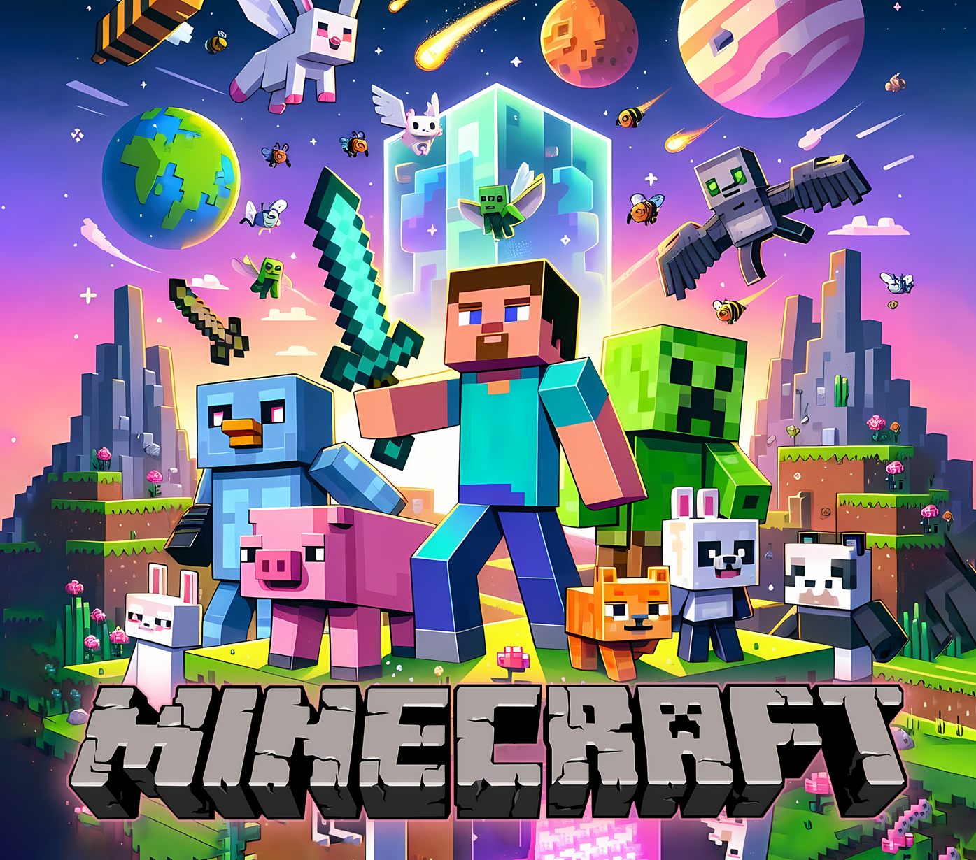 🟩 Minecraft Mug & Mouse Pad Set – Unleash Your Inner Crafter! 🟩