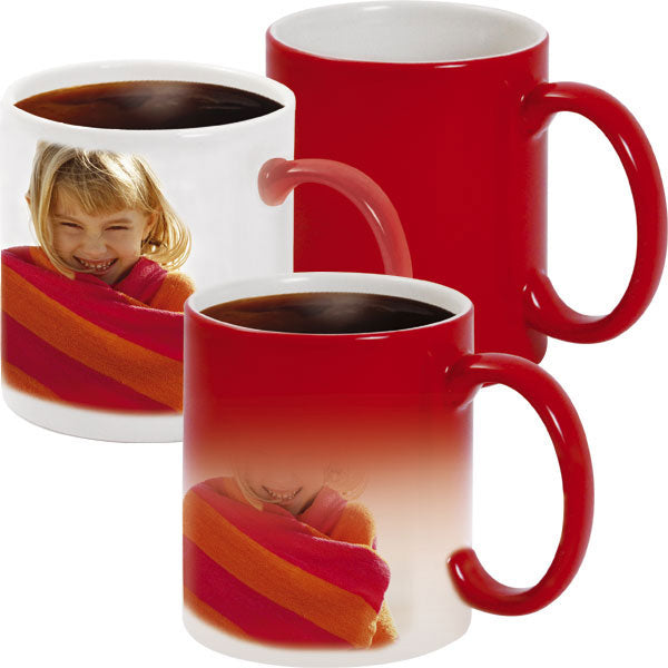 Personalized Mug with your picture MAGIC RED MUG