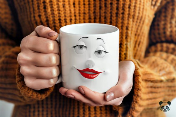 Funny Sarcastic Women Face 3D Mug